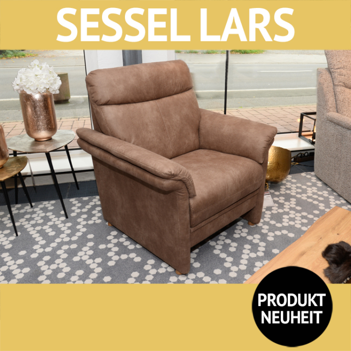 Sessel LARS, 3-Sitzer mit Federkernpolsterung, Mikrofaserbezug