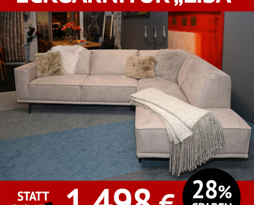 Sofa LISA, moderne Polsterecke