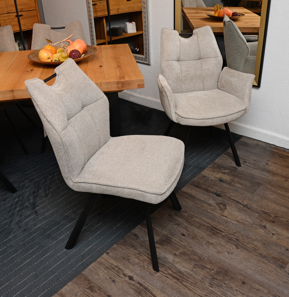 Stuhl FRIDO, mit oder ohne Armlehnen, 4-Fuß-Metallgestell, Griff im Rücken Stuhl FRIDO, mit oder ohne Armlehnen, 4-Fuß-Metallgestell, Griff im Rücken