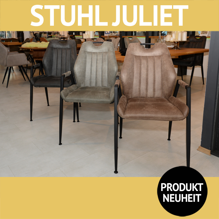 Stuhl JULIET, Armlehnstuhl mit Griff im Rücken