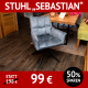Stuhl SEBASTIAN, drehbares Untergestell