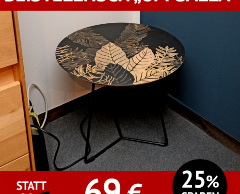 Beistelltisch UPPSALA, Mangoholz, bedruckt und lackiert