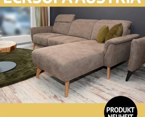 Sofa AUSTRIA, Eckgarnitur mit Relax-Funktion