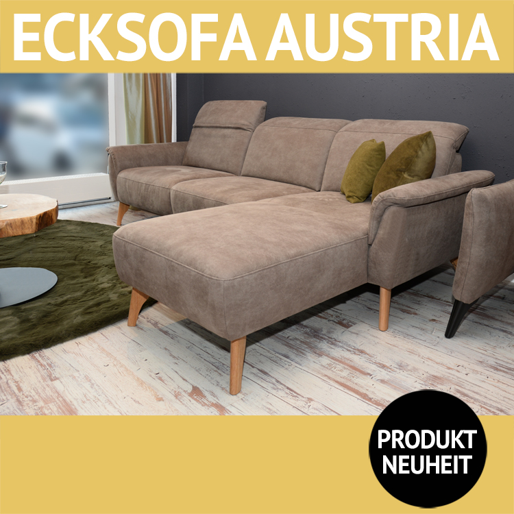 Sofa AUSTRIA, Eckgarnitur mit Relax-Funktion