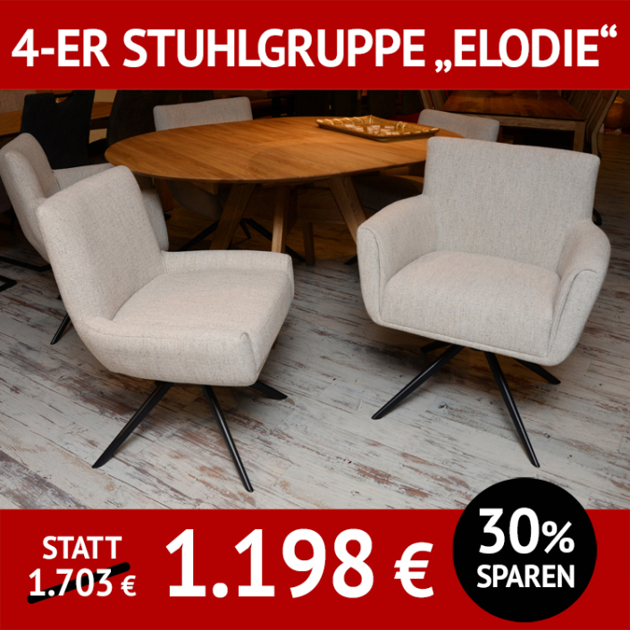 Stuhl ELODIE mit oder ohne Armlehnen, drehbar in normaler und extra großer Ausführung Stuhl ELODIE mit oder ohne Armlehnen, drehbar in normaler und extra großer Ausführung