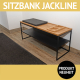 Flurmöbel JACKLINE, Sitzbank mit Sitzpolster und Metallablage