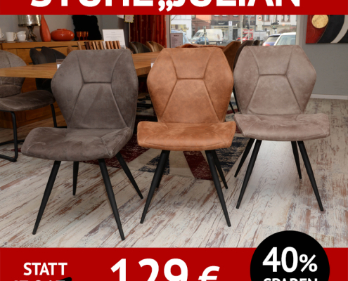 Stuhl JULIAN, Bezug Mikrofaser, schwarzes 4-Fuß-Gestell