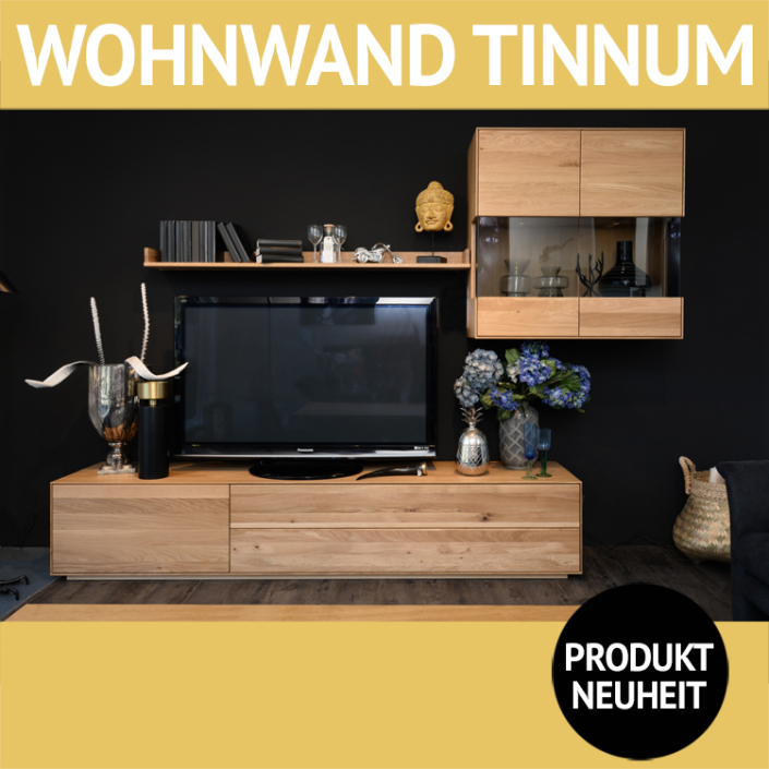 Wohnzimmerschränke TINNUM, Wildeiche Natur geölt