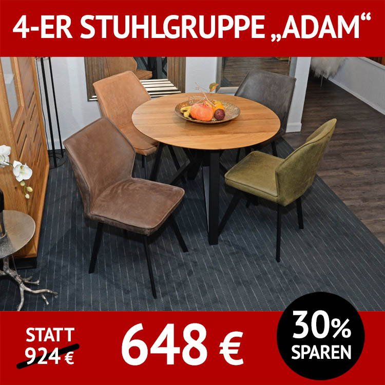 Stuhl ADAM, 4 verschiedene Farben