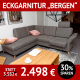 Sofa Bergen, manuelle Sitztiefenverstellung, klappbare Armlehne, Federkern
