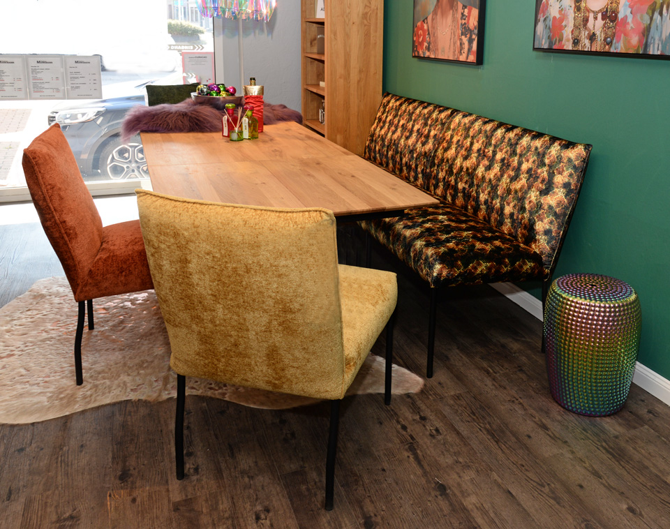 Sitzgruppe MAREIKE-SASKIA, Sitzbank und 2 Stühle