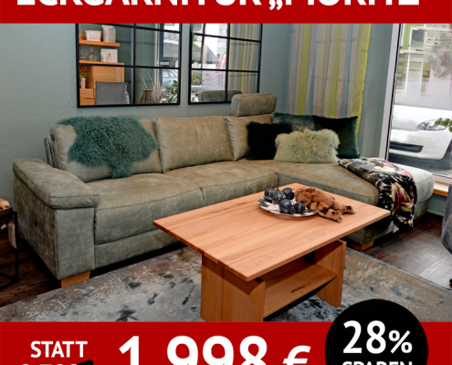Sofa MORITZ als Eckgarnitur mit Longchair,