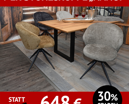 Stuhl NANCY, 360 Grad drehbar, 4 verschiedene Farben