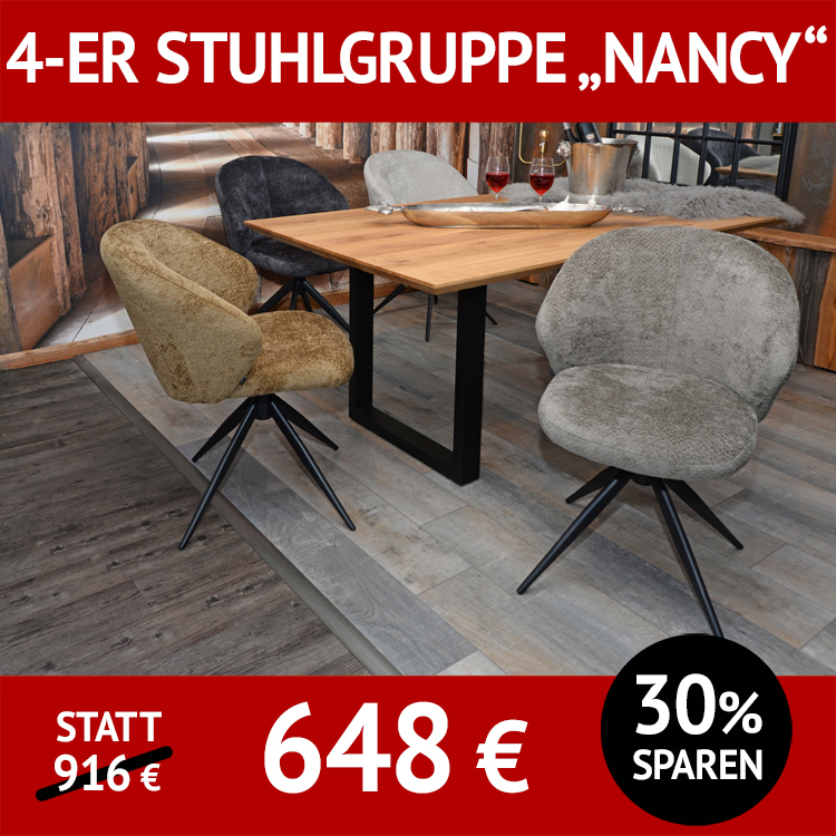 Stuhl NANCY, 360 Grad drehbar, 4 verschiedene Farben