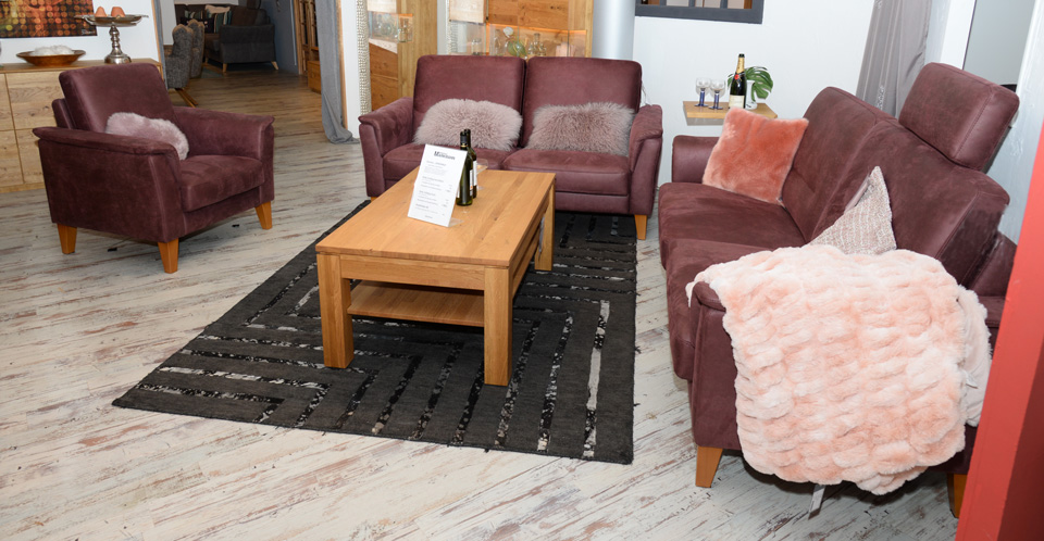 Sofa Kombi VERONIKA, 3-, 2- und 1-Sitzer, Sitztiefenverstellung