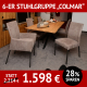 Stuhl COLMAR, 6-er-Gruppe aus 2 Armlehnstühle und 4 Stühle