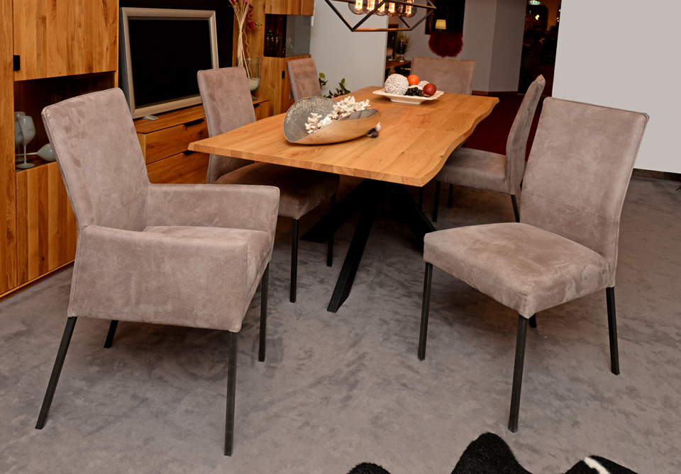 Stuhl COLMAR, 6-er-Gruppe aus 2 Armlehnstühle und 4 Stühle