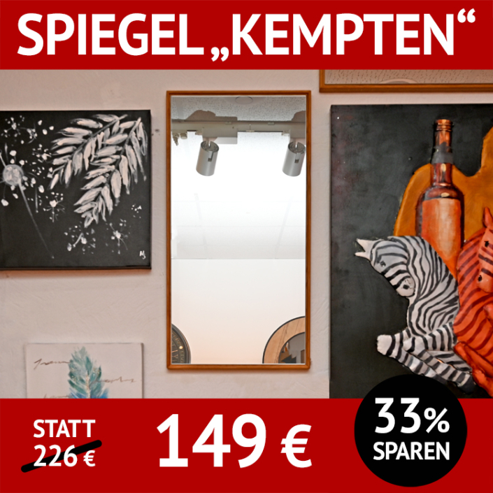 Garderobe KEMPTEN Spiegel , WildeicheFG