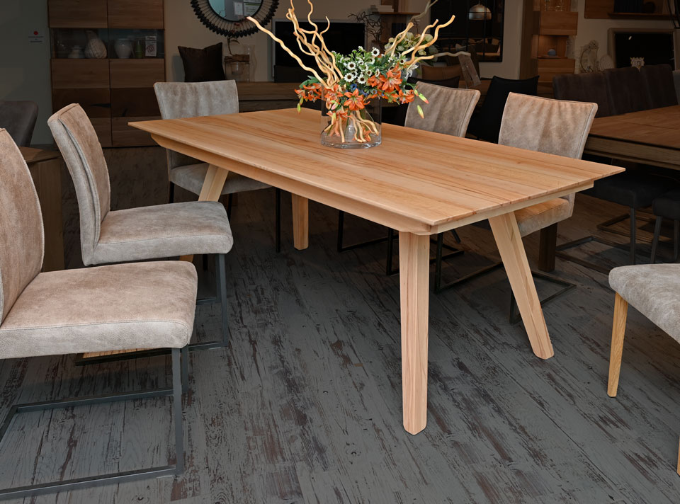 Esstisch mit Funktion HOOGE, Kernbuche massiv, Esstisch mit Funktion HOOGE, Kernbuche massiv,
