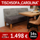 Sofa-Bank CAROLINA, 2-farbig bezogen 178 cm breit