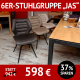 Stuhl JAS als 6er-Stuhlgruppe