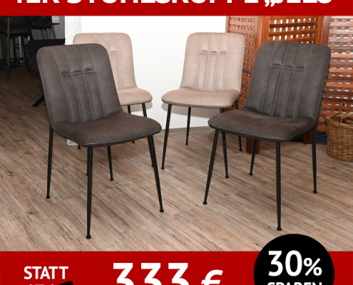 Stuhl JELO als 4er Stuhlgruppe