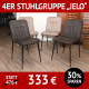 Stuhl JELO als 4er Stuhlgruppe