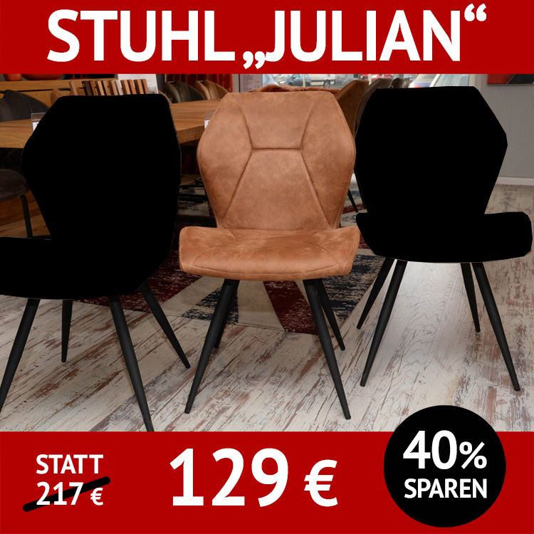 Stuhl JULIAN, Bezug Mikrofaser, schwarzes 4-Fuß-Gestell, Bezug Mikrofaser