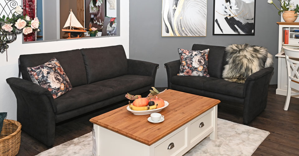 Sofa KÄRNTEN, 3-Sitzer mit Sitzvorzug und 2-Sitzer Sofa KÄRNTEN, 3-Sitzer mit Sitzvorzug und 2-Sitzer
